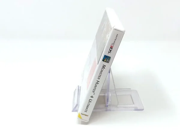 Lateral de la caja de Monster Hunter 4: Ultimate (ESP) para Nintendo 3DS