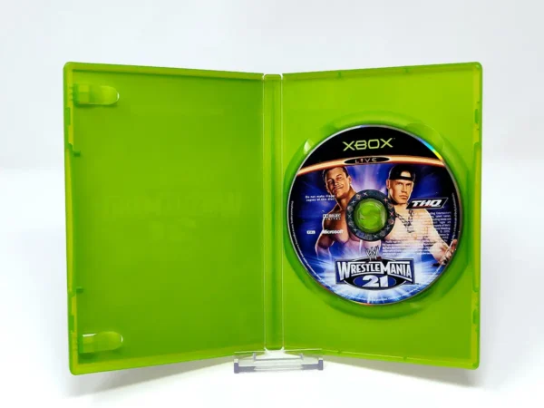 Lateral de la caja de WWE WrestleMania 21 (ESP) (Rebajado) para XBOX