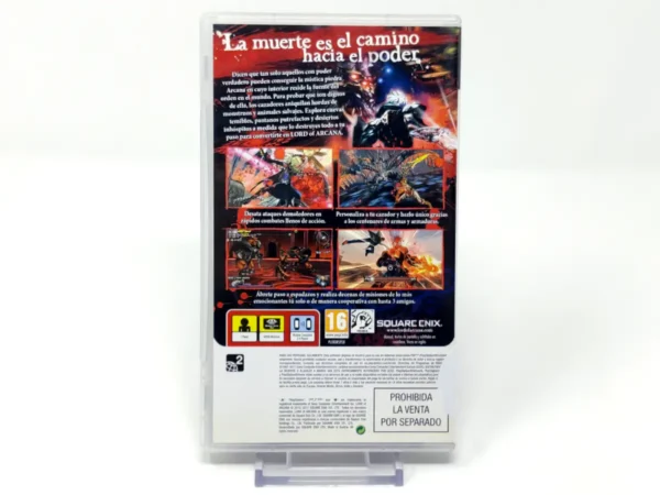 Parte trasera de Lord of Arcana (ESP) (Rebajado) para PSP, edición PAL España