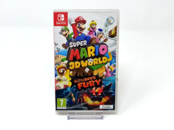 Portada de Super Mario 3D World + Bowser’s Fury (ESP) (Precintado) para Nintendo Switch, edición PAL España, nuevo