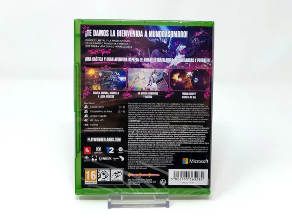 Parte trasera de Tiny Tina's Wonderlands (ESP) (Precintado) para XBOX One / Series X/S, edición PAL España