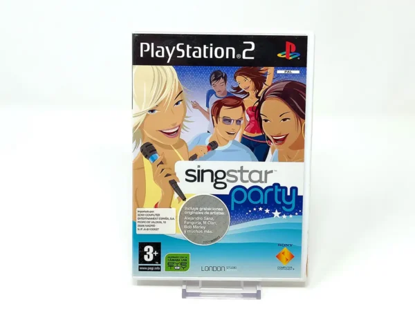 Portada de SingStar Party (ESP) para PlayStation 2, edición PAL España, de segunda mano