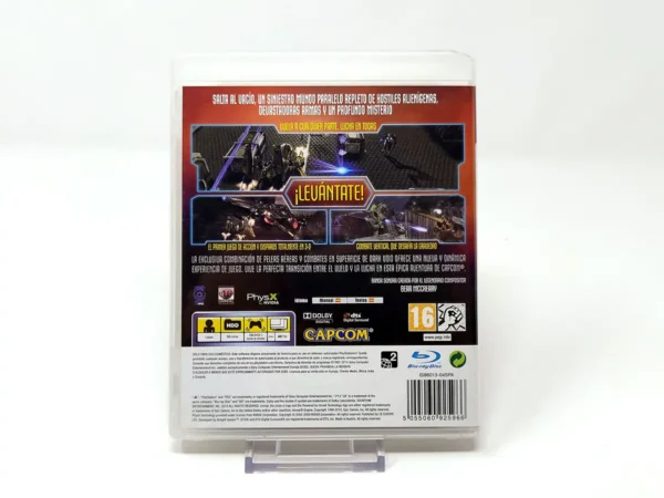 Parte trasera de Dark Void (ESP) para PlayStation 3, edición PAL España