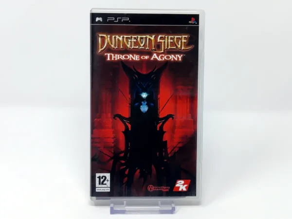 Portada de Dungeon Siege: Throne of Agony (ESP) para PSP, edición PAL España, de segunda mano