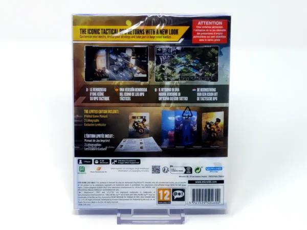 Parte trasera de Front Mission 1st: Remake (ESP) (Precintado) para PlayStation 5, edición PAL España