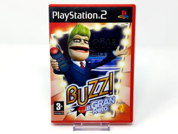 Portada de Buzz! El Gran Reto (ESP) (v1) para PlayStation 2, edición PAL España, de segunda mano