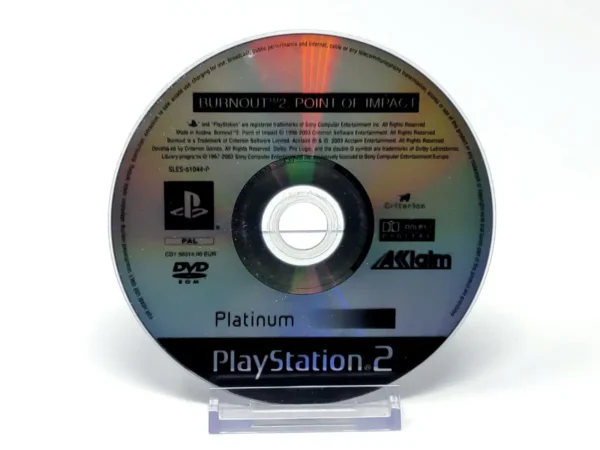 Burnout 2: Point of Impact (ESP) (Platinum) (Disco) para PlayStation 2, edición PAL España, de segunda mano