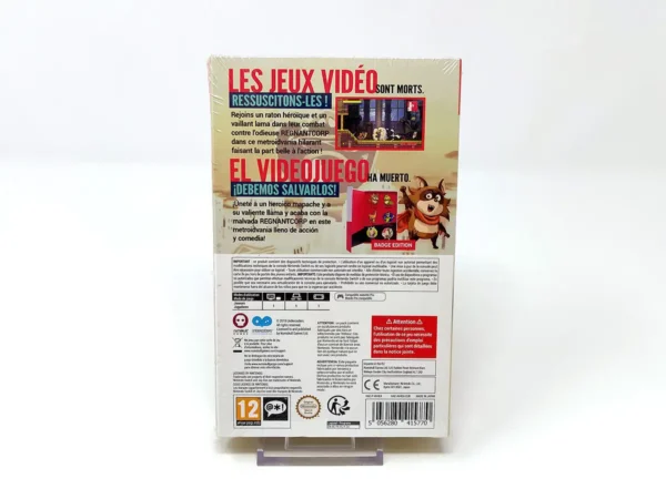 Parte trasera de SuperEpic: The Entertainment War - Collector's Edition (ESP) (Precintado) para Nintendo Switch, edición PAL España