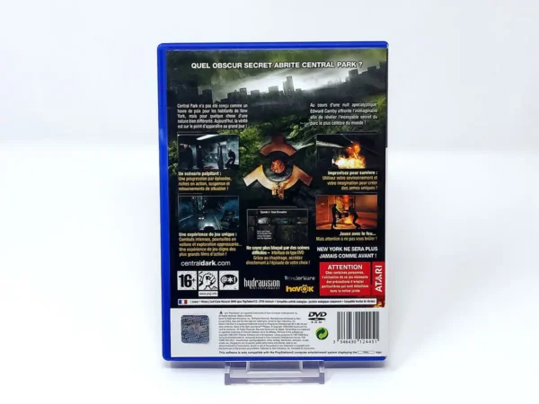 Parte trasera de Alone in the Dark (FRA) para PlayStation 2, edición PAL Francia