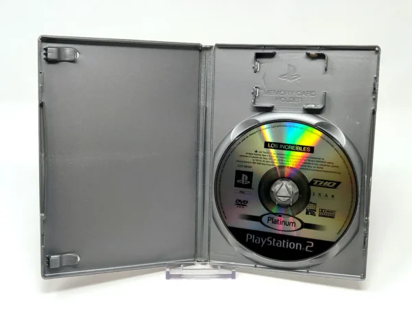 Interior del juego Disney/Pixar Los Increíbles (ESP) (Platinum) (v1) (Rebajado) para PlayStation 2 con disco y manual