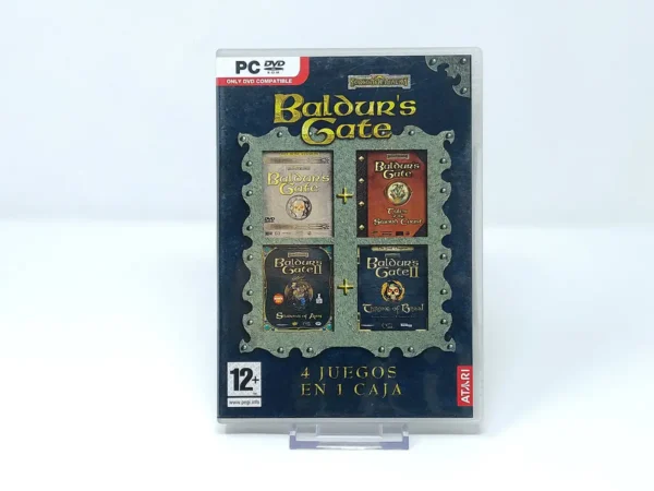 Portada de Baldur's Gate (4 Juegos en 1 Caja) (ESP) para PC, de segunda mano