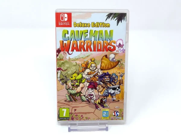 Portada de Caveman Warriors: Deluxe Edition (ESP) para Nintendo Switch, edición PAL España, de segunda mano