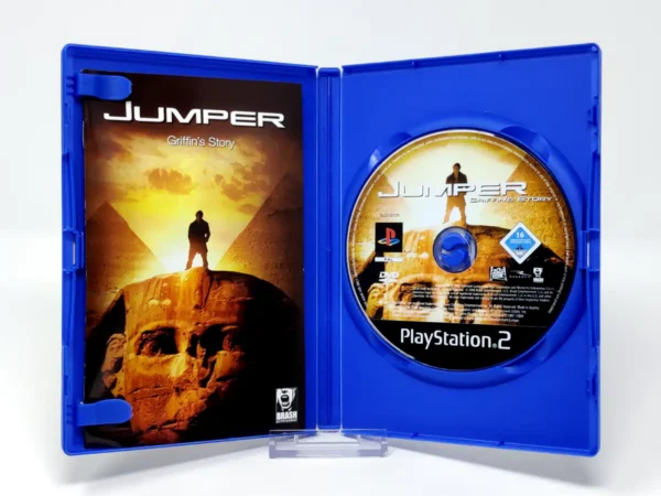 Interior del juego Jumper: Griffin's Story (ESP) para PlayStation 2 con disco y manual