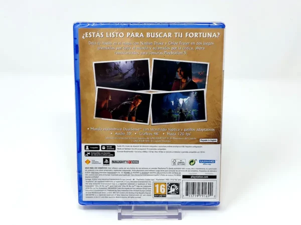 Parte trasera de Uncharted: Colección Legado de los Ladrones (ESP) (Precintado) para PlayStation 5, edición PAL España