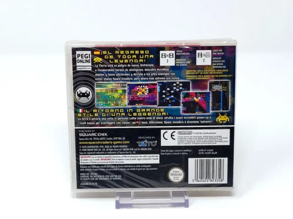 Parte trasera de Space Invaders Extreme (ESP) (Precintado) para Nintendo DS, edición PAL España
