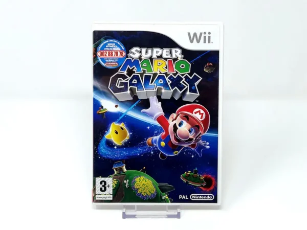Portada de Super Mario Galaxy (ESP) para Nintendo Wii, edición PAL España, de segunda mano
