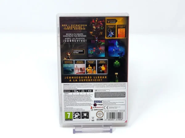 Parte trasera de Dungeon of the Endless (ESP) para Nintendo Switch, edición PAL España