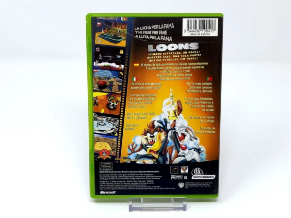 Parte trasera de Loons: The Fight for Fame (ESP) para XBOX, edición PAL España