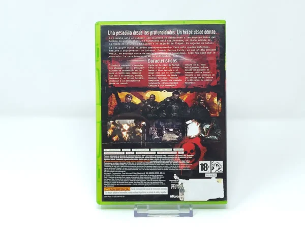 Interior del juego Gears of War (ESP) (Rebajado) para XBOX 360 con disco y manual