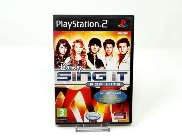Portada de Disney Sing It: Pop Hits (FRA) para PlayStation 2, edición PAL Francia, de segunda mano