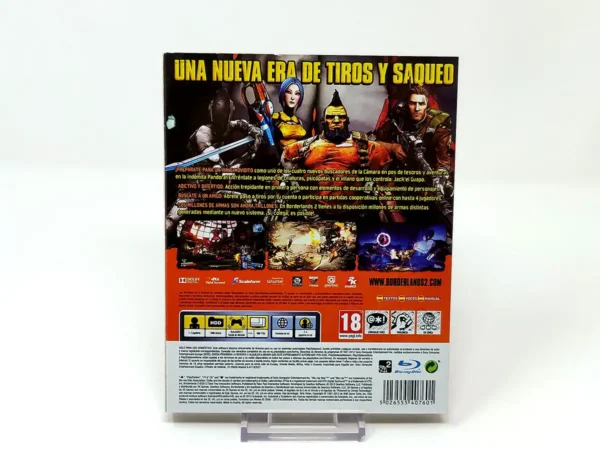Parte trasera de Borderlands 2 (ESP) (Cartón) para PlayStation 3, edición PAL España