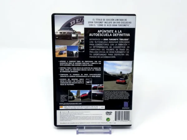 Parte trasera de Gran Turismo 4: Prologue (ESP) (Rebajado) para PlayStation 2, edición PAL España