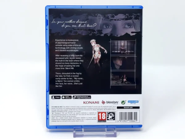 Parte trasera de Silent Hill 2 (UK) para PlayStation 5, edición PAL UK