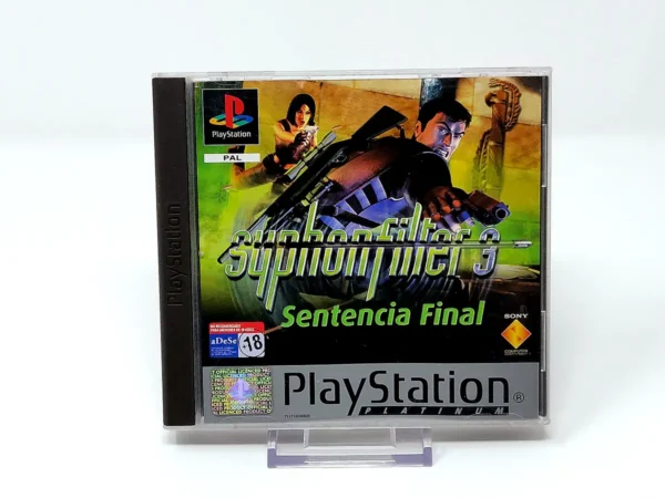 Portada de Syphon Filter 3: Sentencia Final (ESP) (Platinum) para PlayStation 1, edición PAL España, de segunda mano