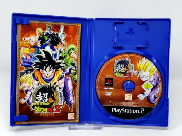 Interior del juego Super Dragon Ball Z (FRA) para PlayStation 2 con disco y manual