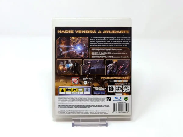 Parte trasera de Dead Space (ESP) para PlayStation 3, edición PAL España