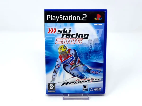 Portada de Ski Racing 2006 (ESP) para PlayStation 2, edición PAL España, de segunda mano