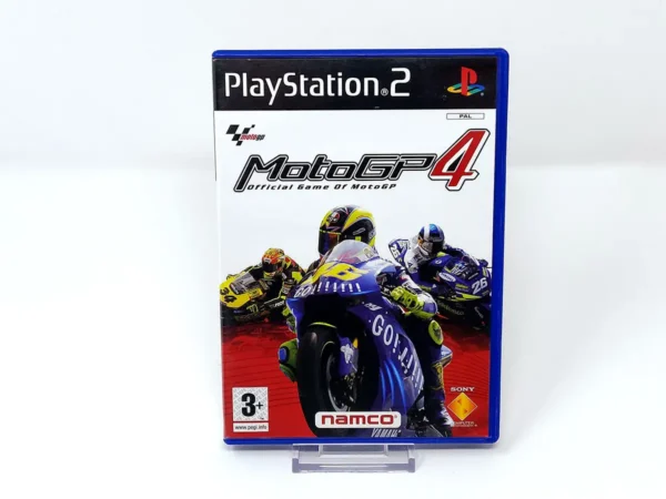 Portada de MotoGP 4 (ESP) para PlayStation 2, edición PAL España, de segunda mano