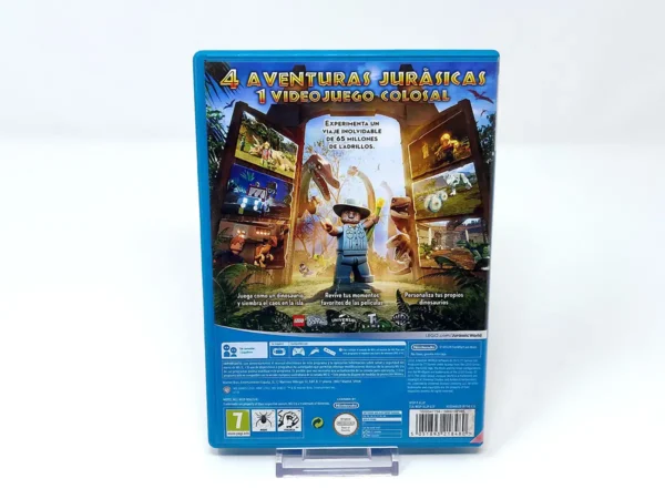 Parte trasera de LEGO Jurassic World (ESP) para Nintendo Wii U, edición PAL España