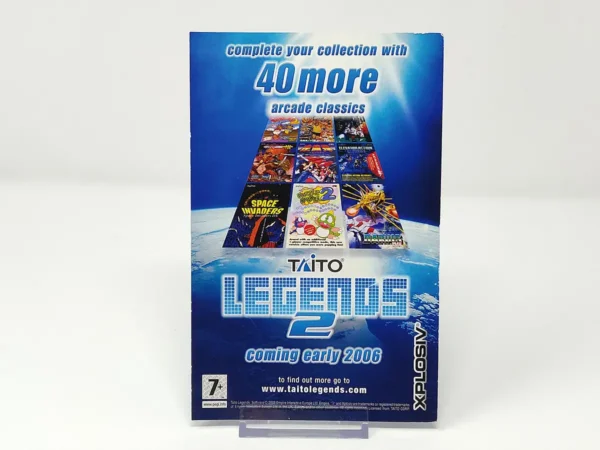 Lateral de la caja de Taito Legends (ESP) (Rebajado) para PlayStation 2