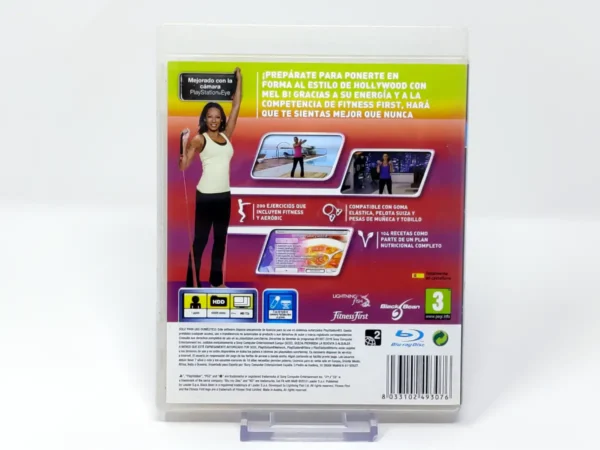 Parte trasera de Get Fit with Mel B (ESP) (v2) para PlayStation 3, edición PAL España
