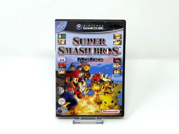 Portada de Super Smash Bros. Melee (UK) (Rebajado) para Nintendo GameCube, edición PAL UK, de segunda mano