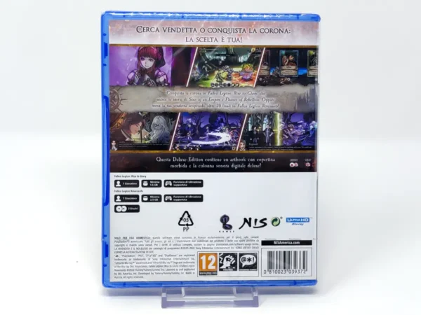 Parte trasera de Fallen Legion: Rise to Glory / Fallen Legion Revenants (ITA) (Precintado) para PlayStation 5, edición PAL Italia