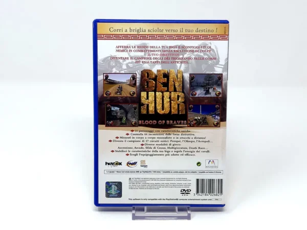 Parte trasera de Ben Hur: Blood of Braves (ITA) (Rebajado) para PlayStation 2, edición PAL Italia