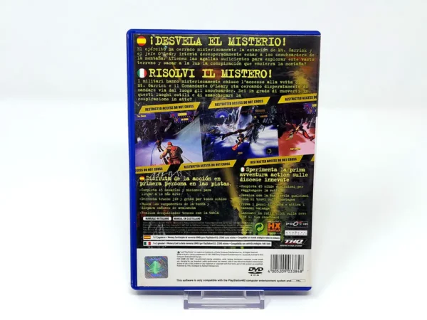 Parte trasera de Dark Summit (ESP) para PlayStation 2, edición PAL España