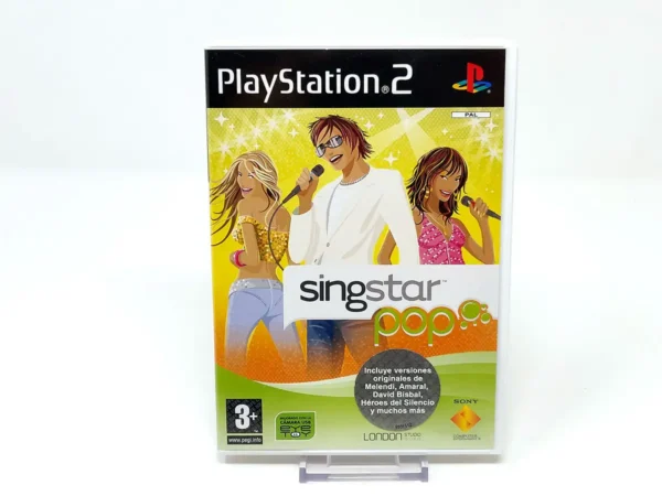 Portada de SingStar Pop (ESP) (v2) para PlayStation 2, edición PAL España, de segunda mano