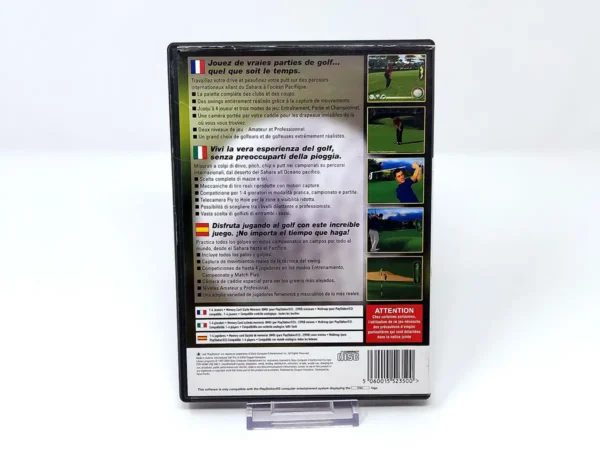 Parte trasera de International Golf Pro (ESP) para PlayStation 2, edición PAL España