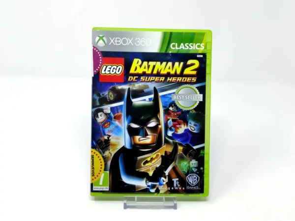 Portada de LEGO Batman 2: DC Super Heroes (ESP) (Classics) (Rebajado) para XBOX 360, edición PAL España, de segunda mano