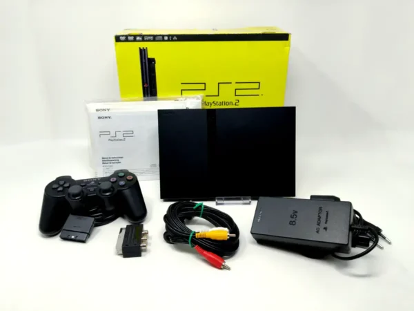 Sony Playstation 2 Slim (Consola) (SCPH-70004) (Completa) para PlayStation 2, edición PAL España, de segunda mano