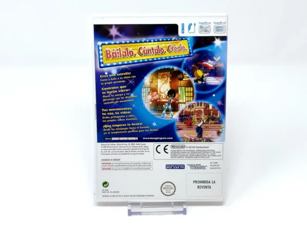 Parte trasera de Boogie (ESP) para Nintendo Wii, edición PAL España