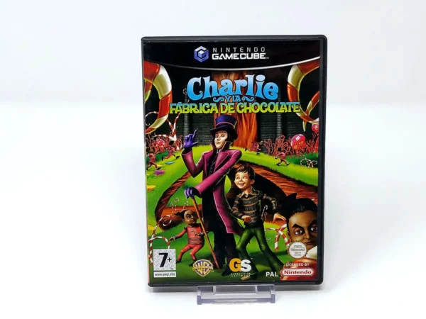 Portada de Charlie y la Fábrica de Chocolate (ESP) para Nintendo GameCube, edición PAL España, de segunda mano