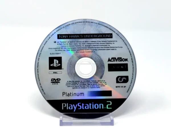Tony Hawk's Underground (ESP) (Platinum) (Disco) para PlayStation 2, edición PAL España, de segunda mano