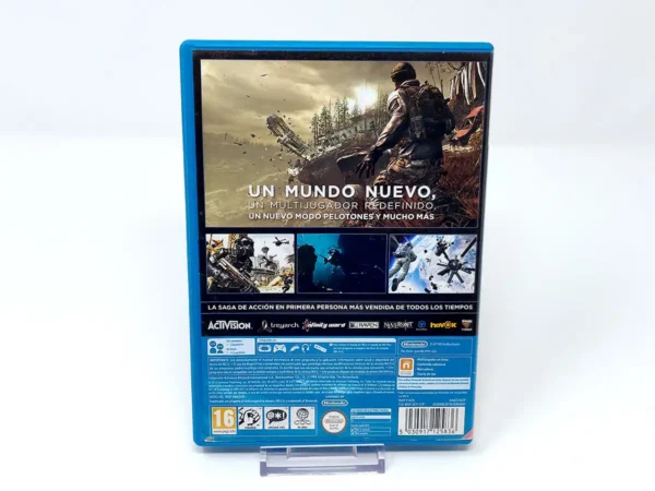 Parte trasera de Call of Duty: Ghosts (ESP) para Nintendo Wii U, edición PAL España