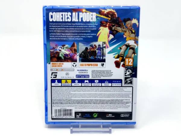 Parte trasera de Rocket Arena (Mythic Edition) (ESP) (Precintado) para PlayStation 4, edición PAL España