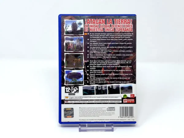 Parte trasera de Global Defence Force (ESP) para PlayStation 2, edición PAL España