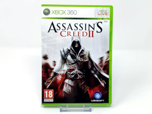 Portada de Assassin's Creed II (ITA) para XBOX 360, edición PAL Italia, de segunda mano